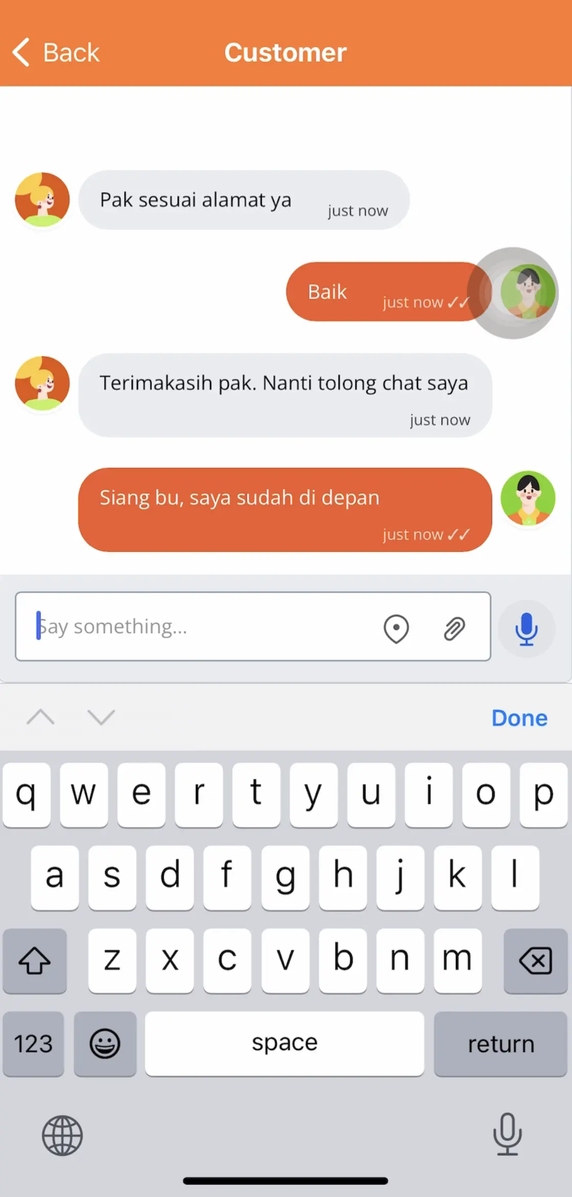 Two-Way Synchronized Live Chat