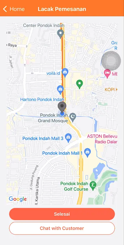 Live GPS Delivery Tracking
